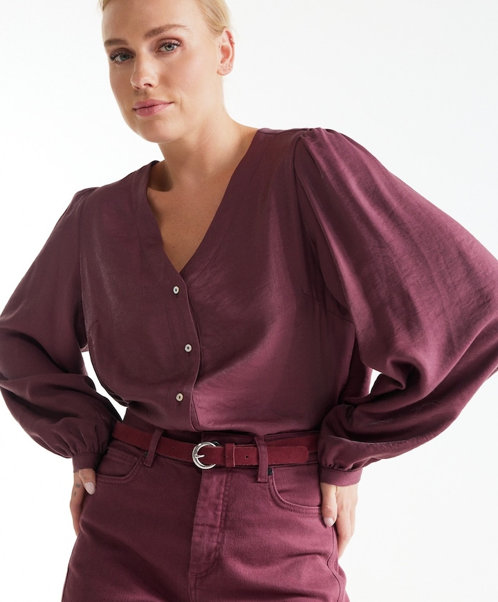 Dames blouse rood