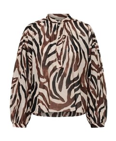 Dames blouse bruin