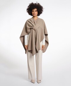 Dames cape beige