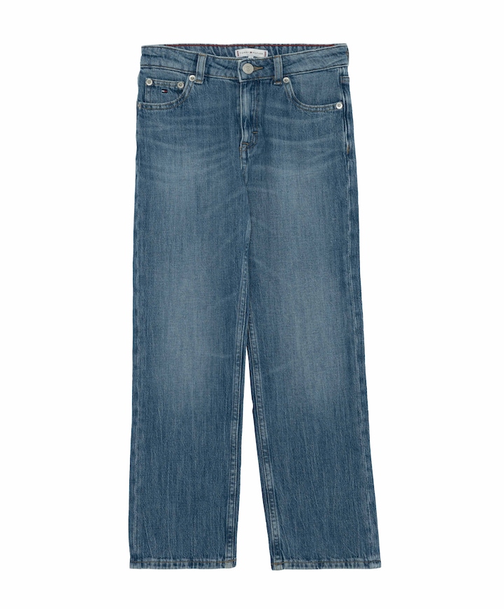 GIRLFRIEND WASHED JEANS meisjes jeans blauw