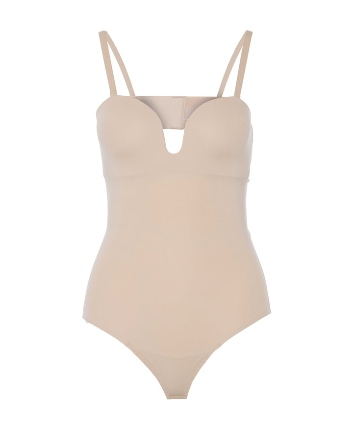 Dames shapewear body beige