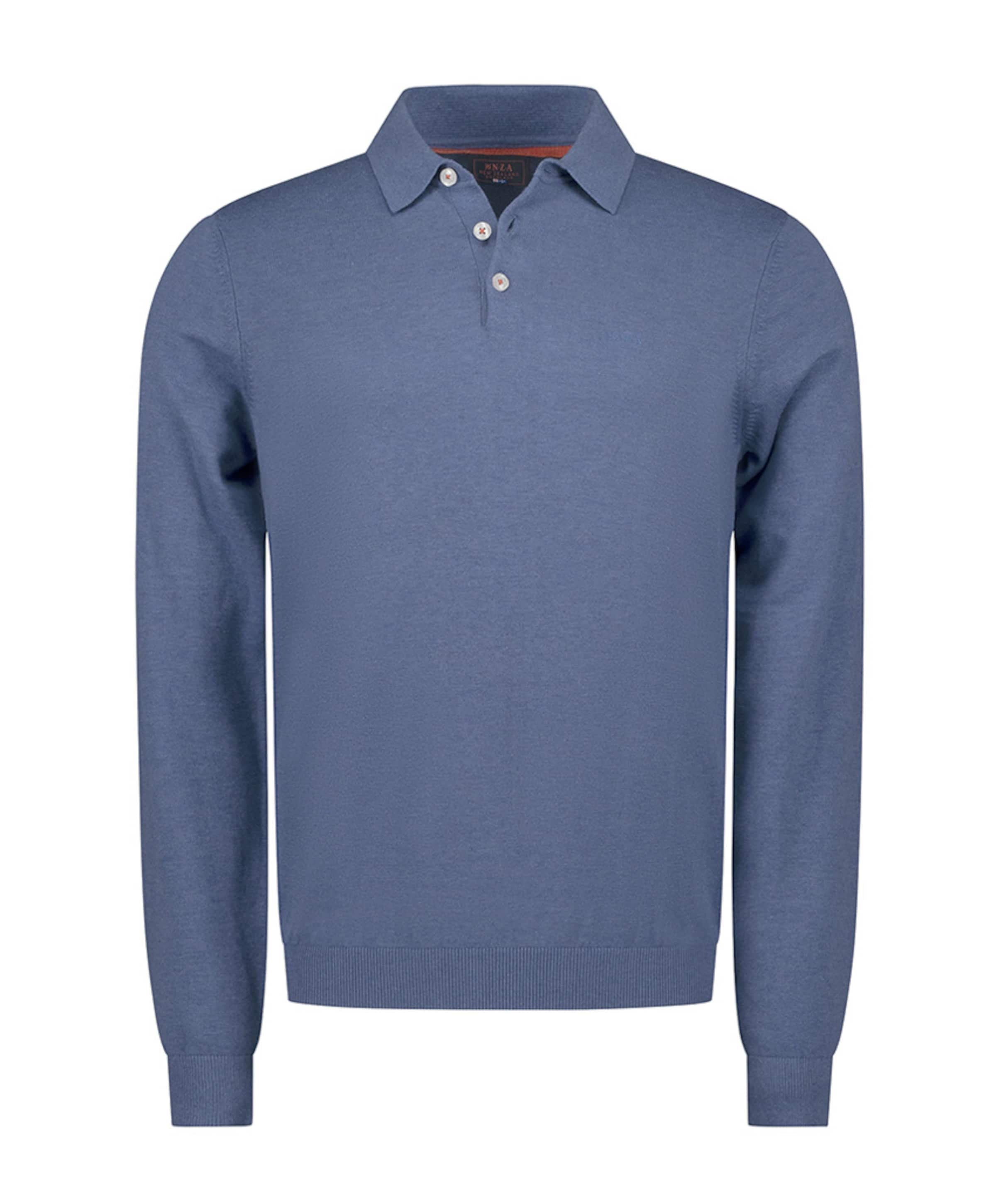 Heren polo blauw