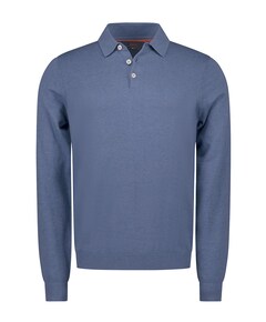 Heren polo blauw