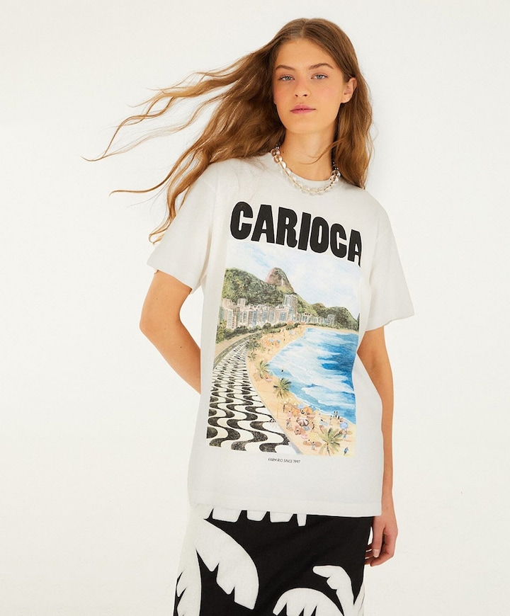 Dames T-shirt ecru