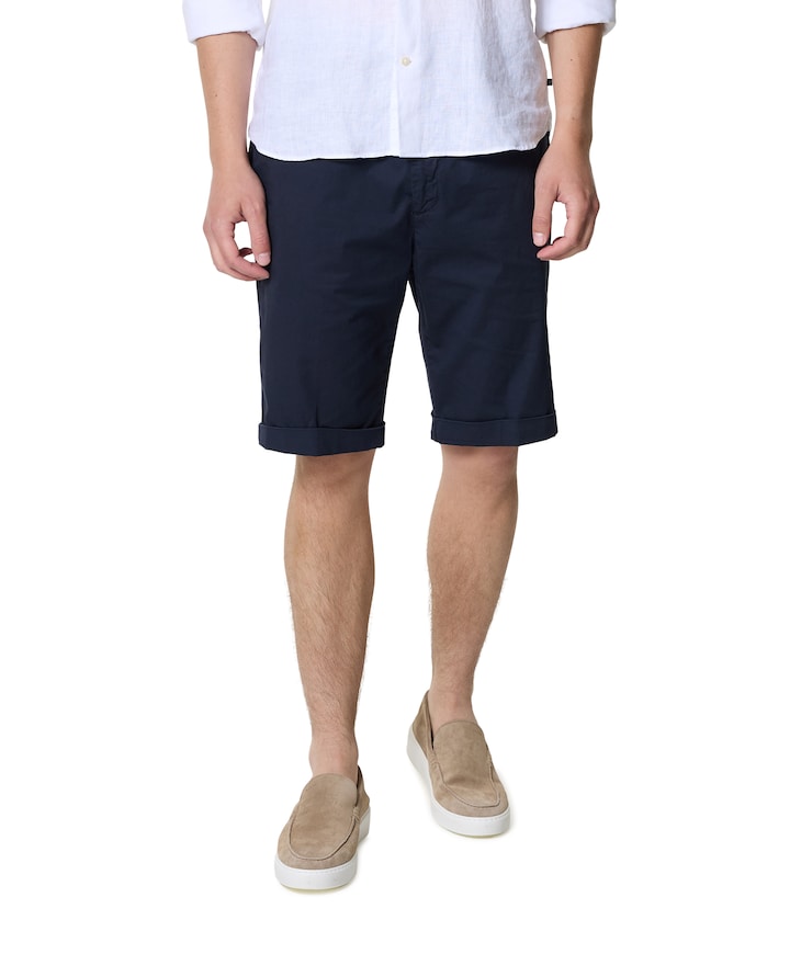 heren korte broek blauw