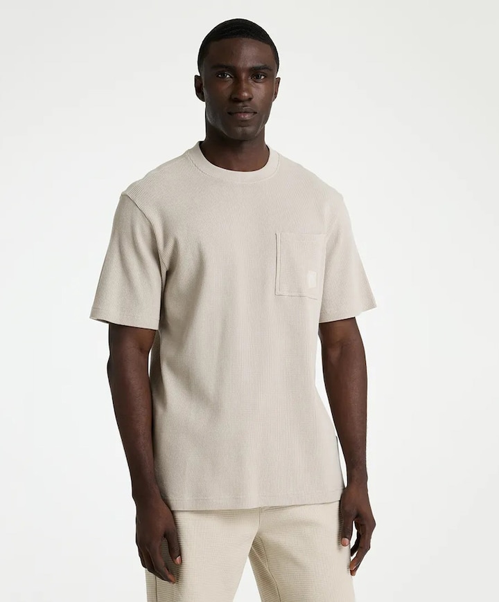 Heren T-shirt beige