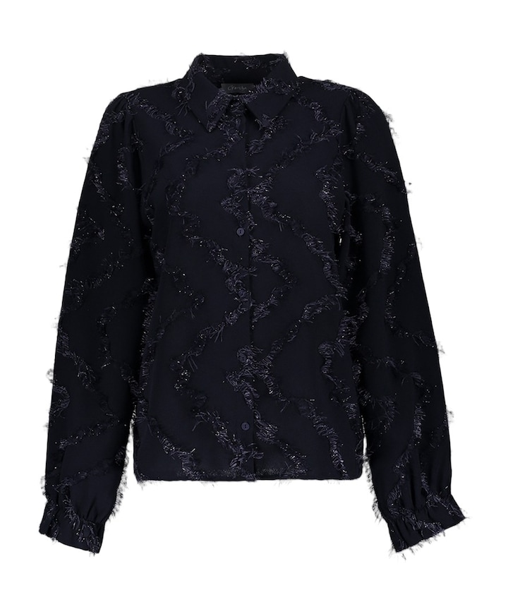Dames blouse blauw