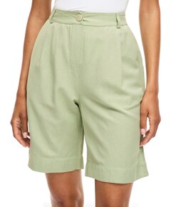 VIPRISILLA HW BERMUDA SHORTS/VOL - dames bermuda groen