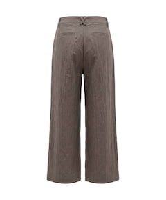 Wide dames broek bruin