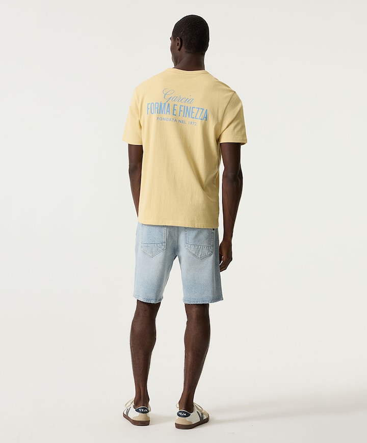 Heren T-shirt geel
