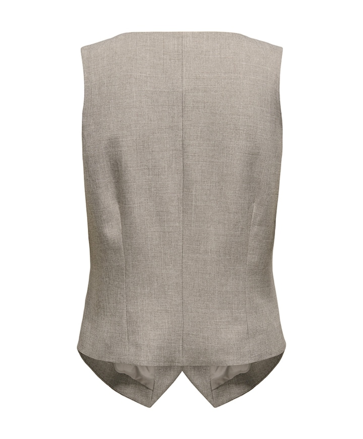 Dames gilet beige