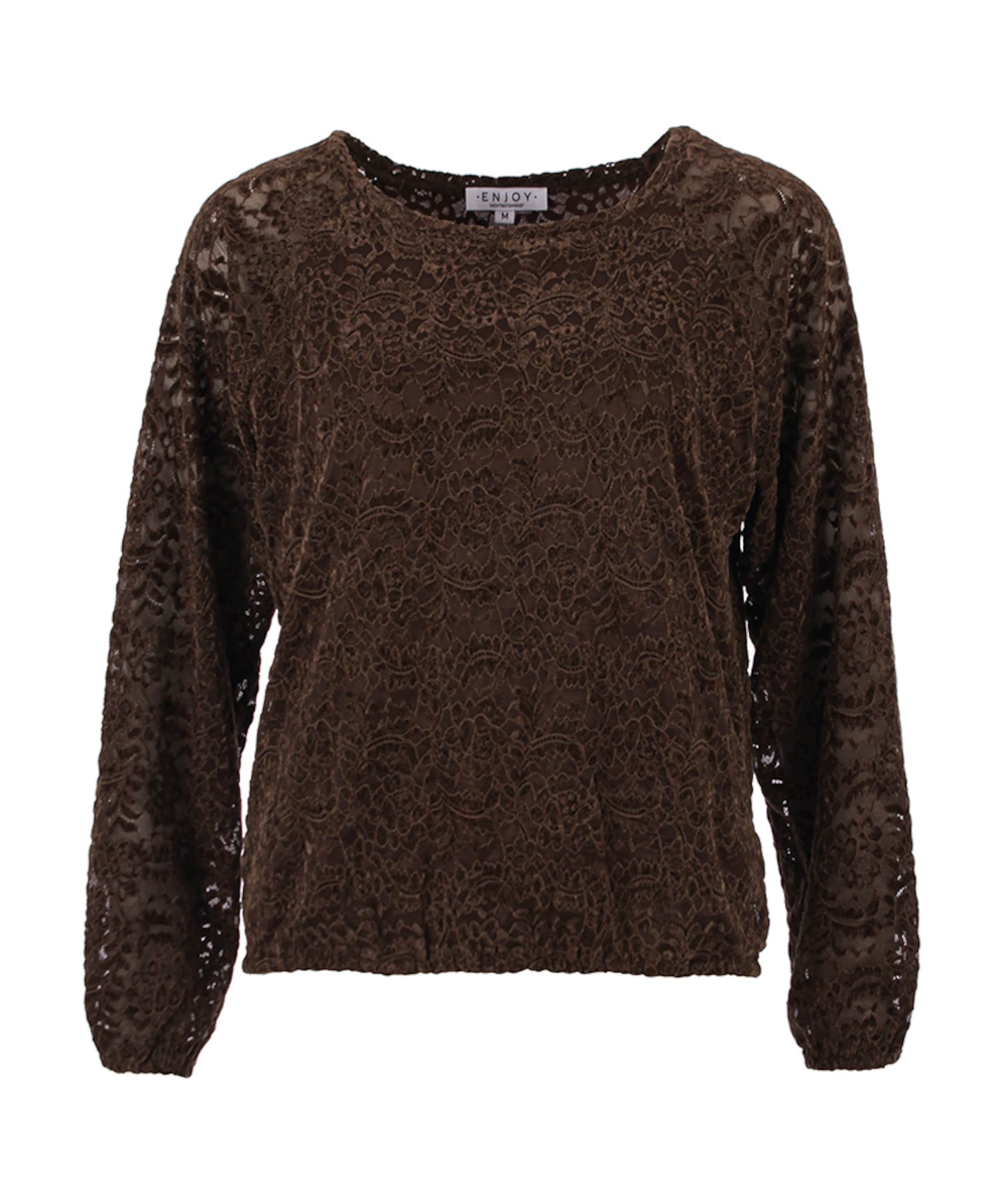 Dames longsleeve bruin