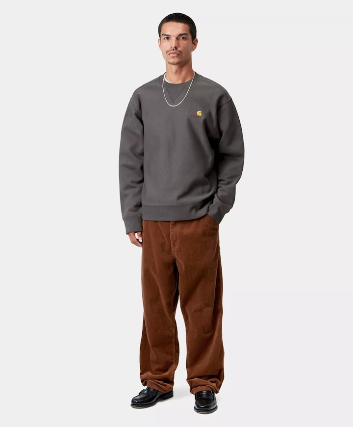 Heren sweater grijs