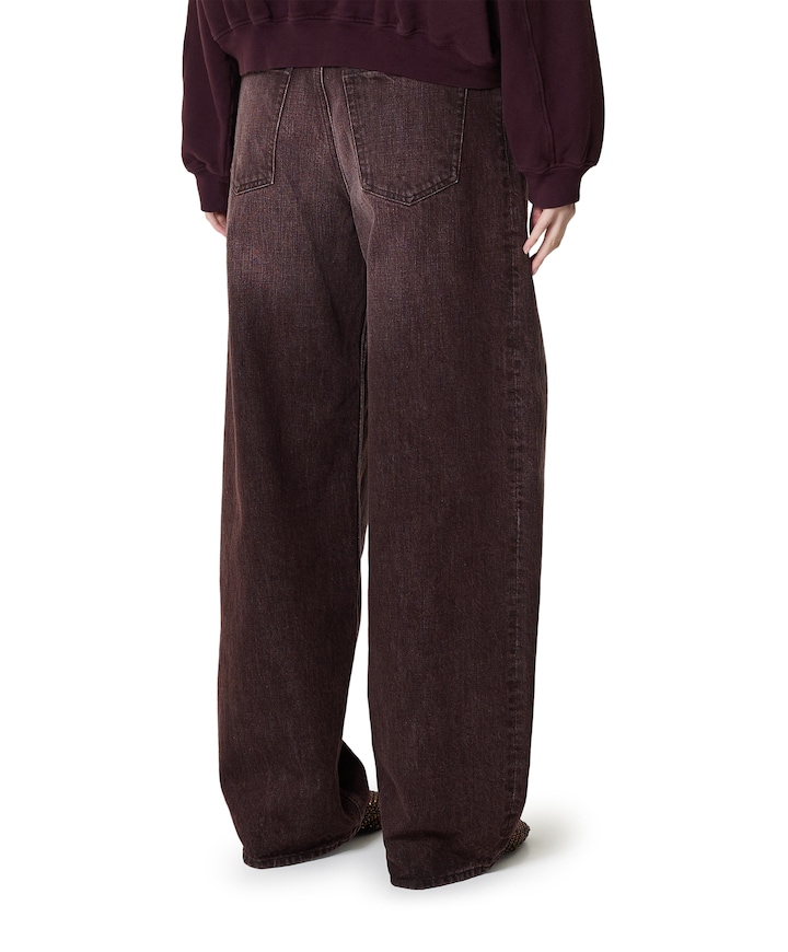 83/PERL62 dames jeans bordeaux