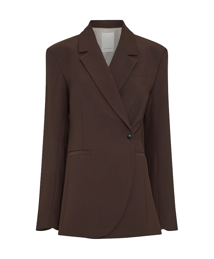Dames blazer bruin