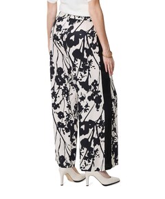 Mara Wide Leg Galon dames broek beige