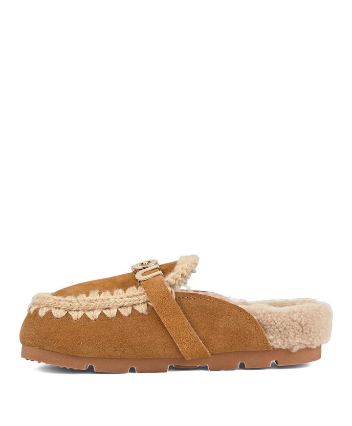 WINTER BIO SLIDE - LOGO dames clogs bruin
