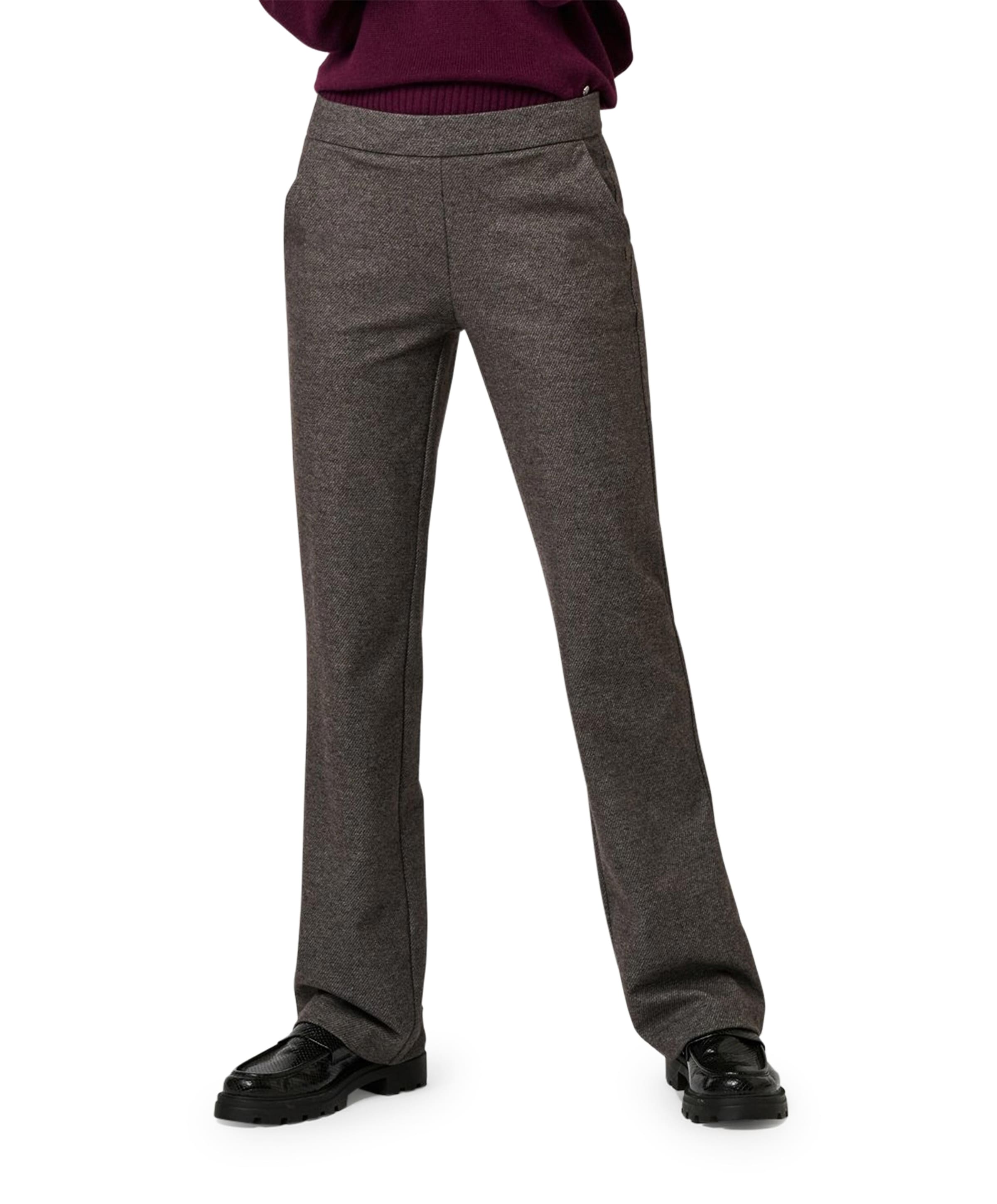 Jenny Wide Leg dames broek grijs