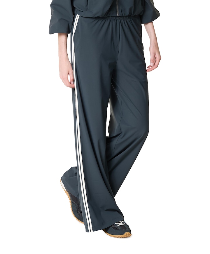 Stripe dames broek grijs