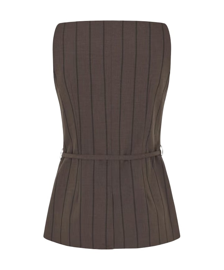 Dames gilet bruin
