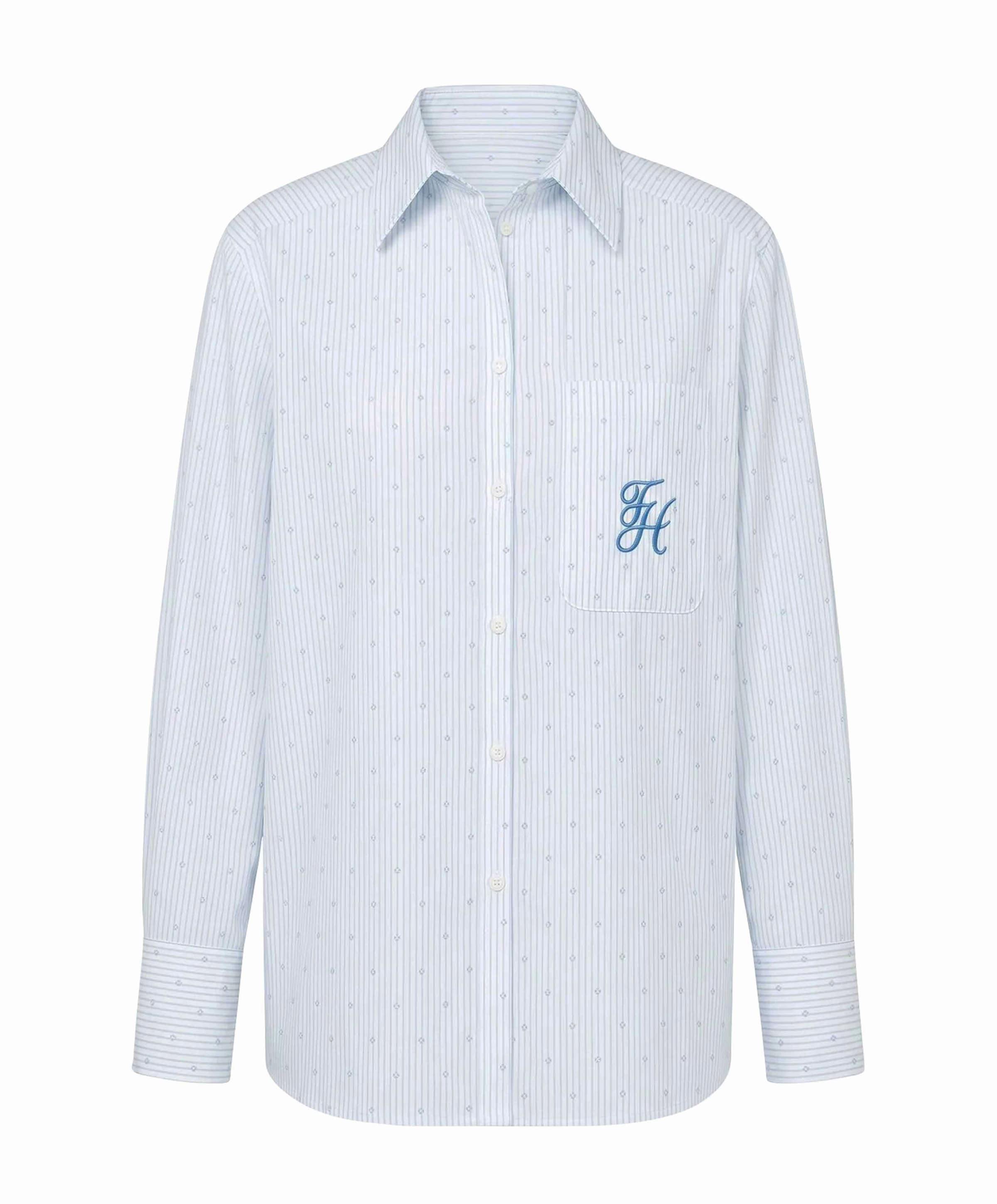 Dames blouse blauw