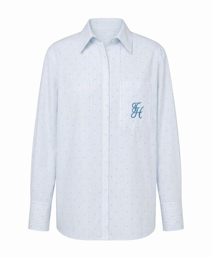 Dames blouse blauw