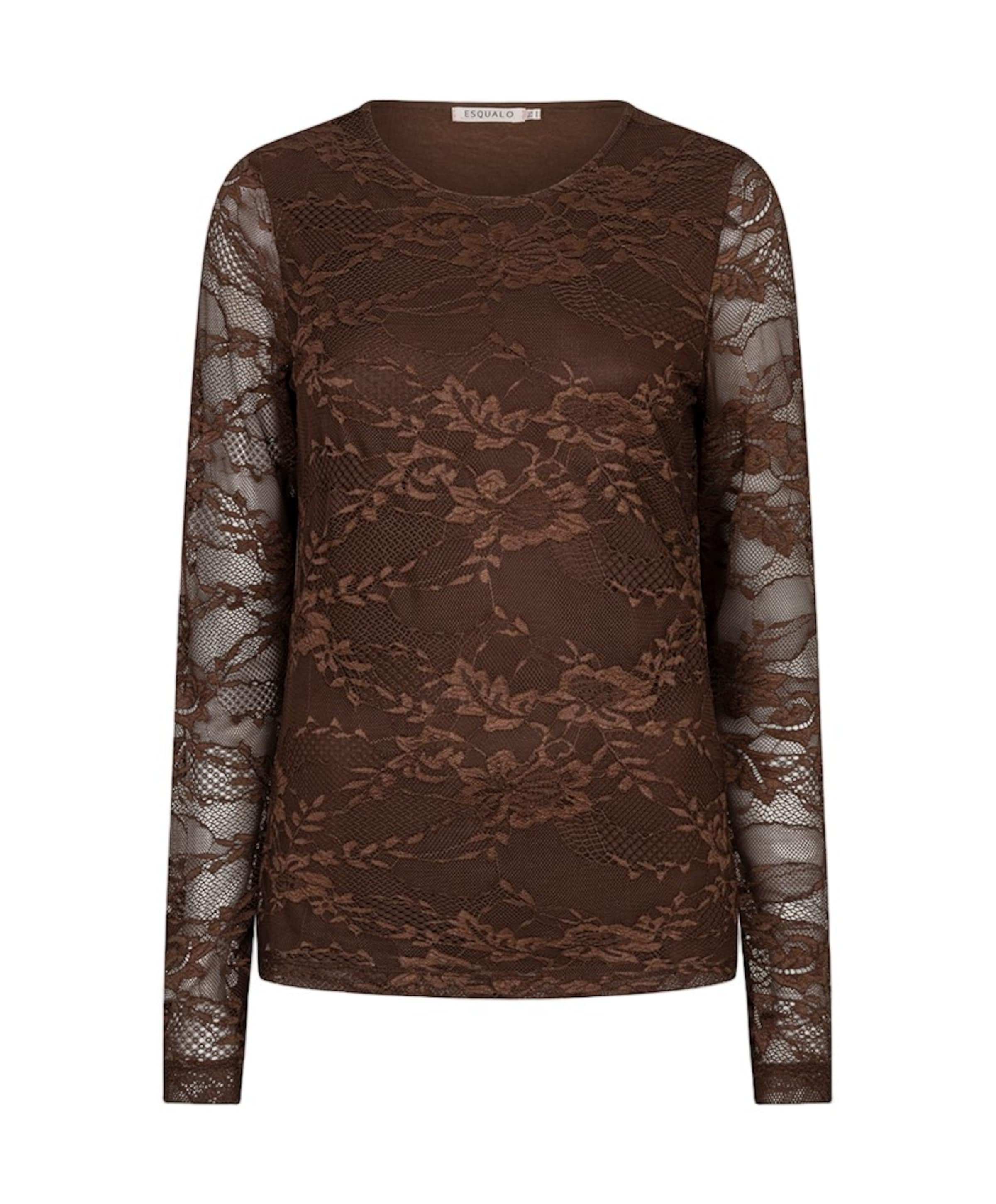 Dames longsleeve bruin