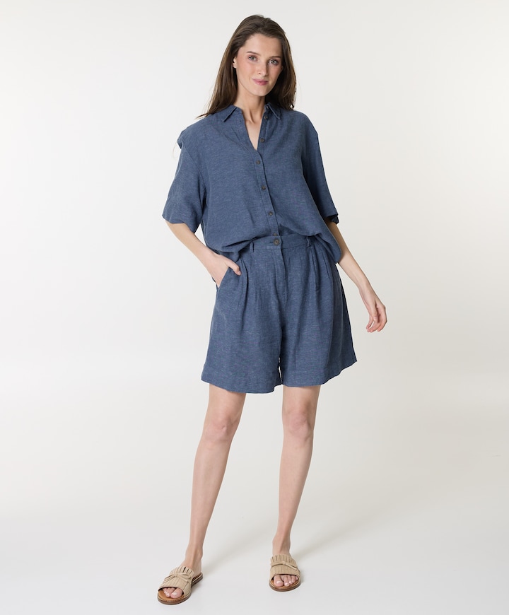 Dames blouse blauw
