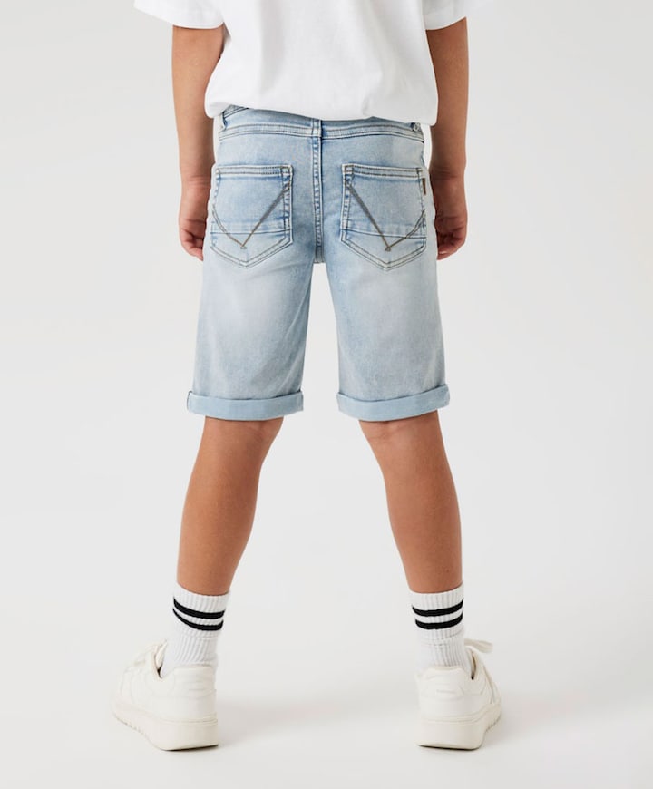 NKMTHEO DNMCLAS LONG SHORTS jongens korte broek blauw