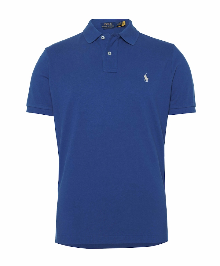 Heren polo blauw