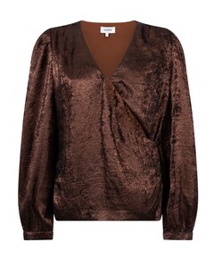 Dames blouse bruin