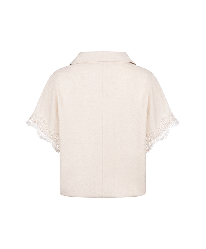 Dames top beige