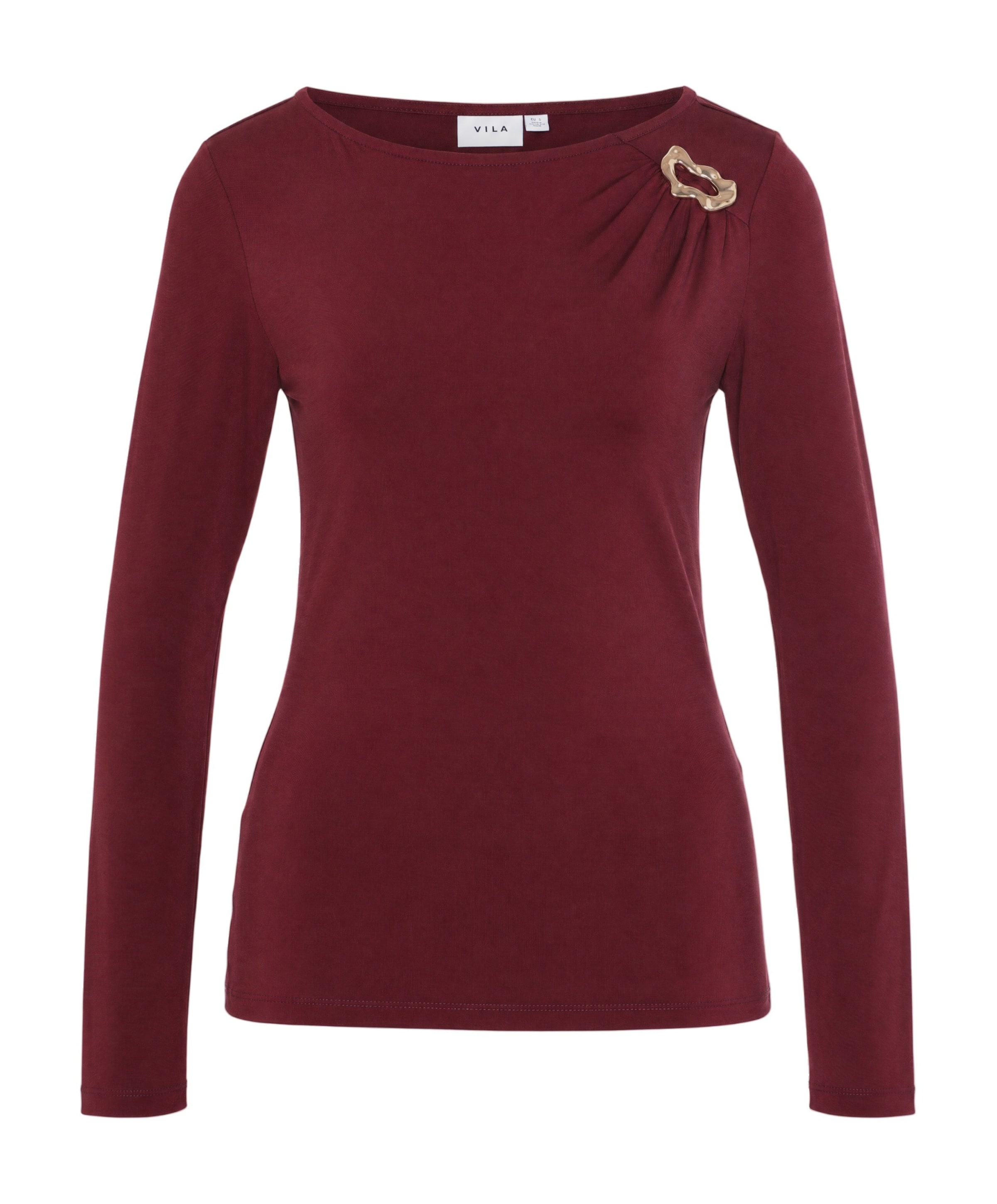 Dames longsleeve bordeaux