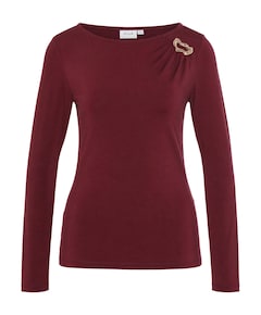 Dames longsleeve bordeaux
