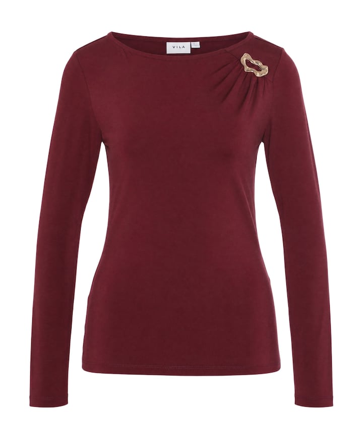 Dames longsleeve bordeaux