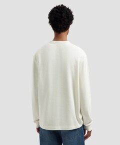 Heren longsleeve ecru