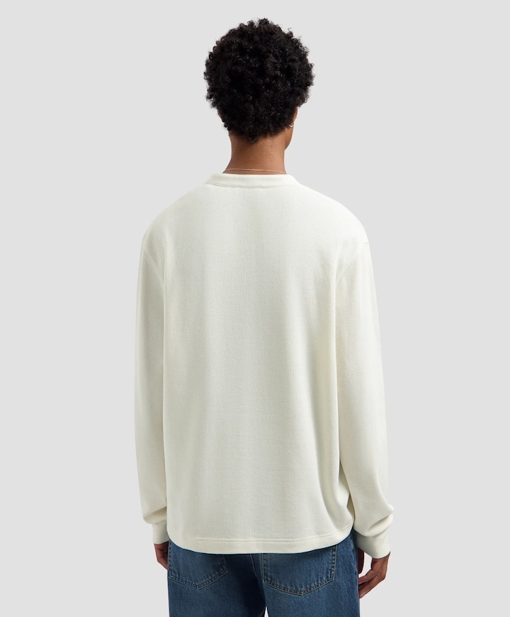 Heren longsleeve ecru