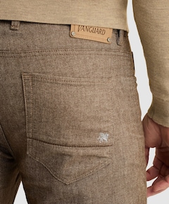 V40 RIDER BRUSHED MELANGE heren jeans bruin