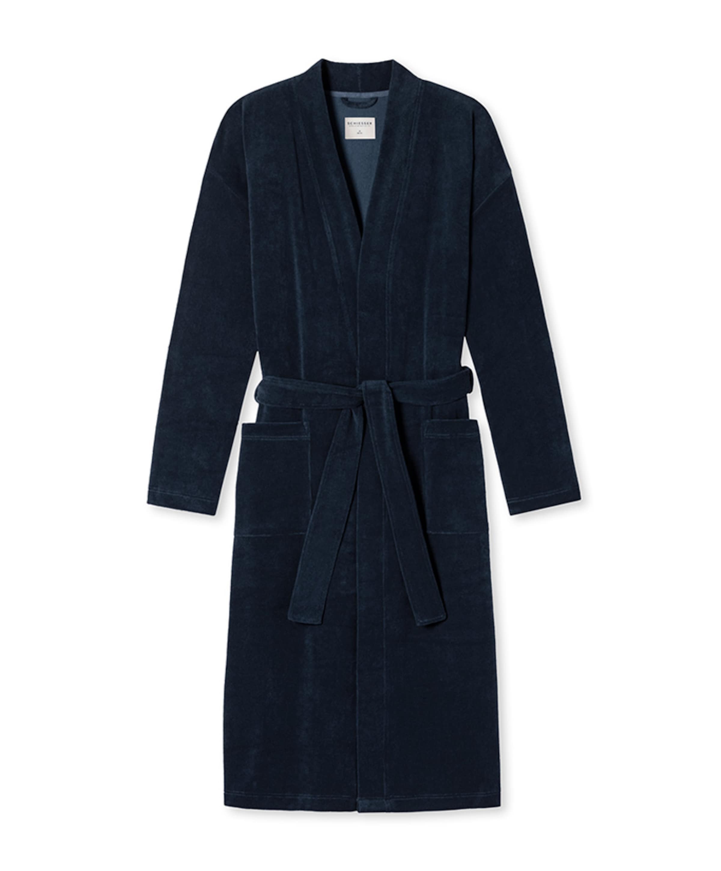 Heren ochtendjas blauw