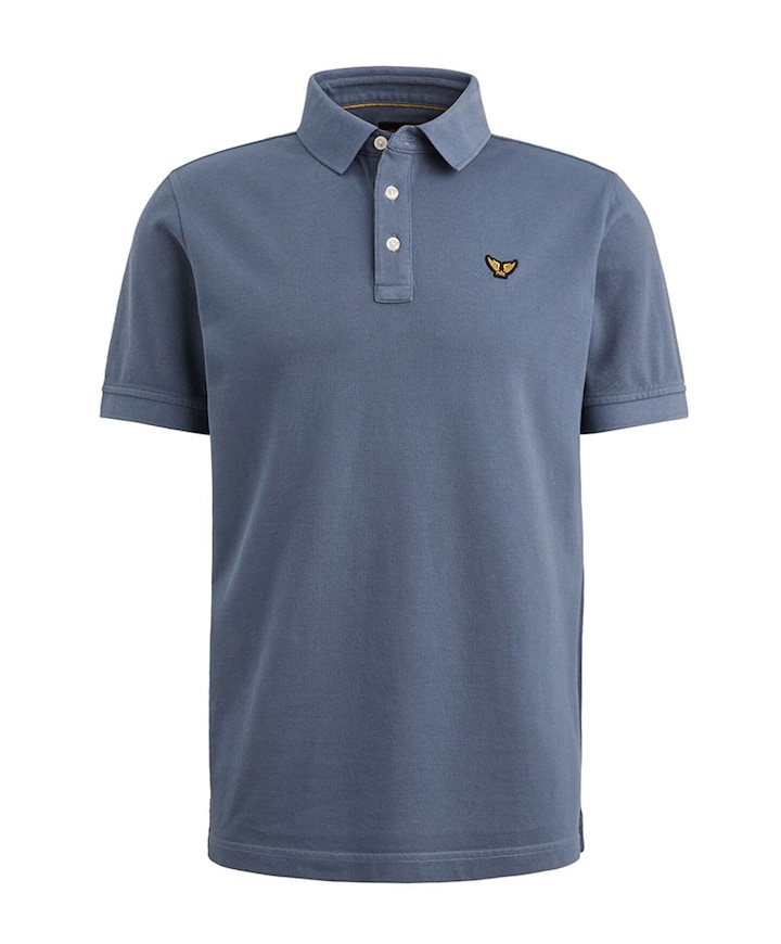 Heren polo blauw