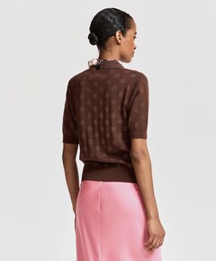 Dames polo bruin