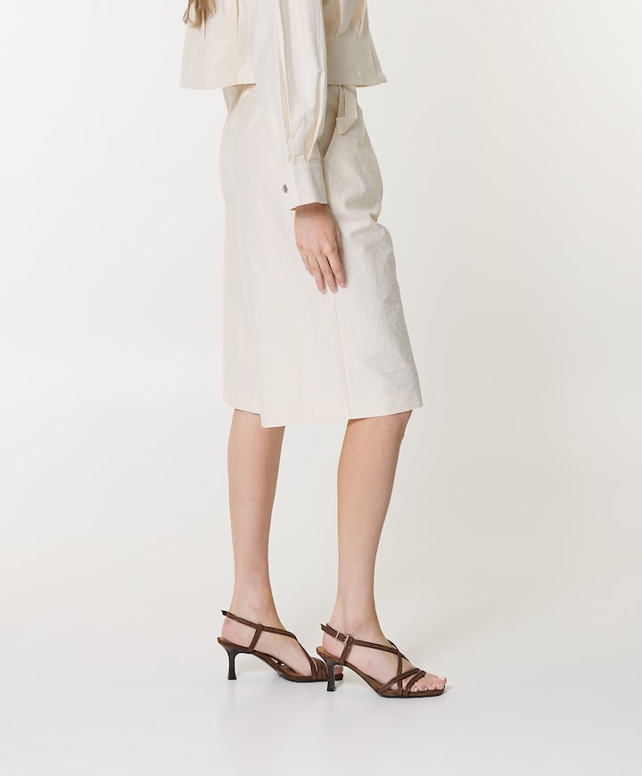 KBFalka dames korte broek ecru