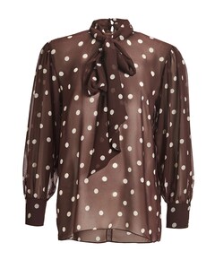 Dames blouse bruin