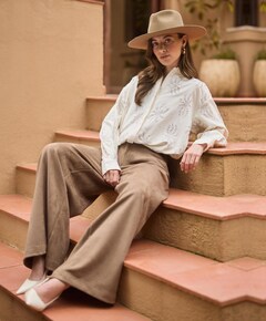 Dames blouse ecru