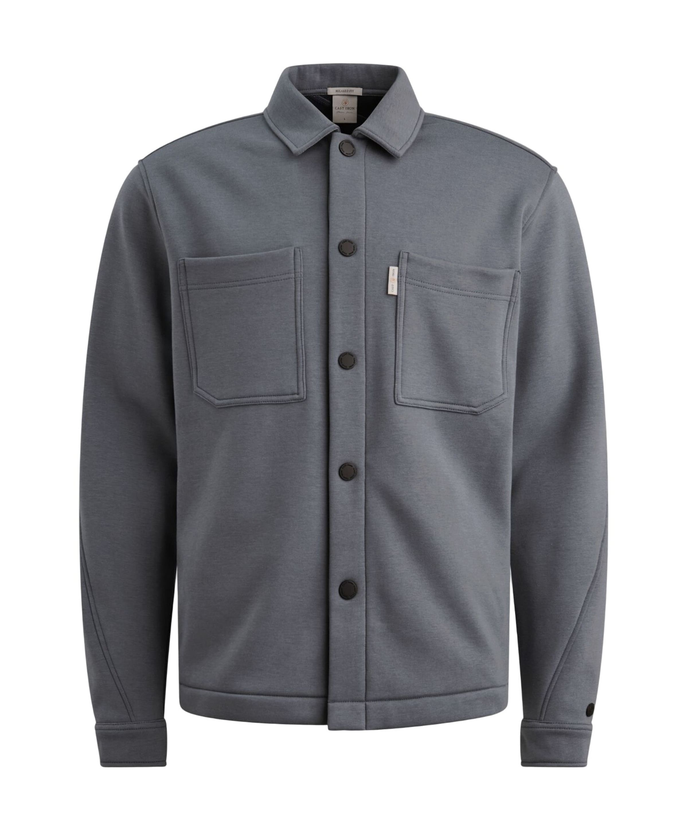 Heren overshirt grijs
