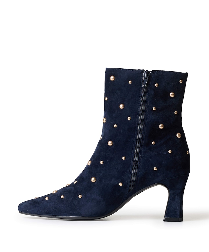 Desdemona dames enkellaarzen blauw