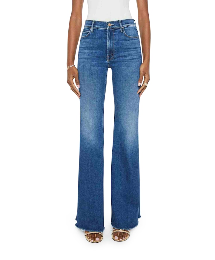 The doozy fray dames jeans blauw