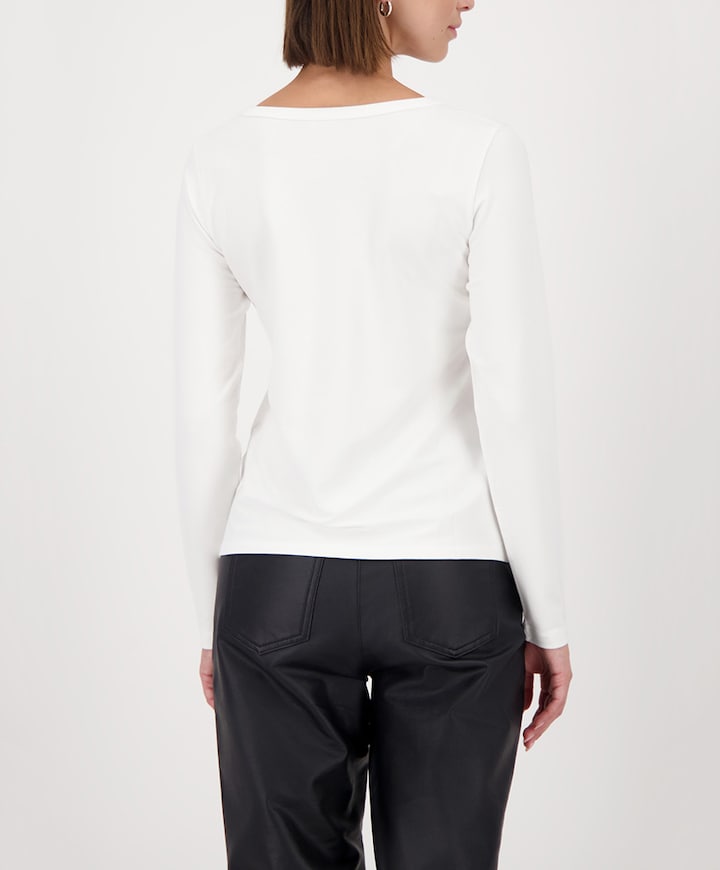 Dames longsleeve ecru