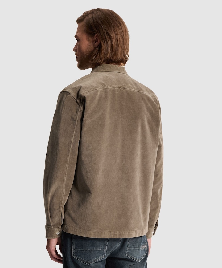 Heren overshirt bruin