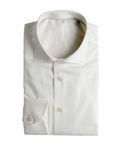 Heren overhemd extra lange mouw ecru